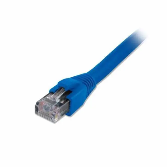 Main image of Comprehensive CAT6SH-50BLU Cat6 Snagless Solid Shielded Blue Patch Cable 50 ft.