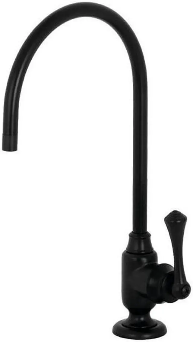 Main image of Kingston Brass KS5190BL Traditional Vintage Single-Handle Water Filtration Faucet - Matte Black