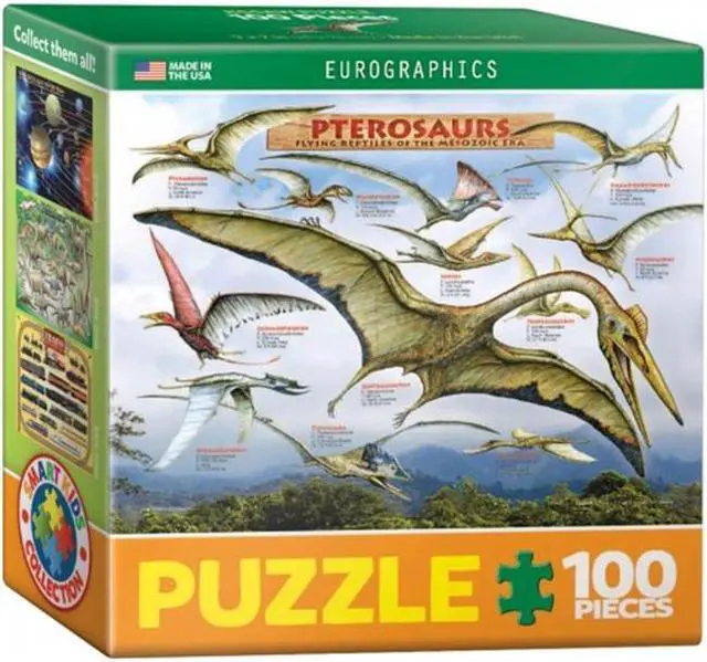 Main image of Euro Graphics 8104-0680 Pterosaurs Mini Puzzle