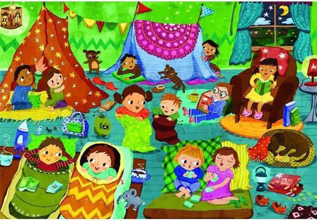 Main image of Euro Graphics 6060-0471 Party Time Pajama Party 60-Piece Puzzle