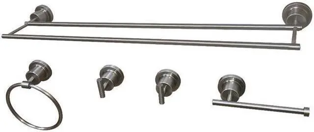 Main image of Kingston Brass BAH8213478SN Modern Concord 5 Piece Bathroom Accessory Sets - Brushed Nickel