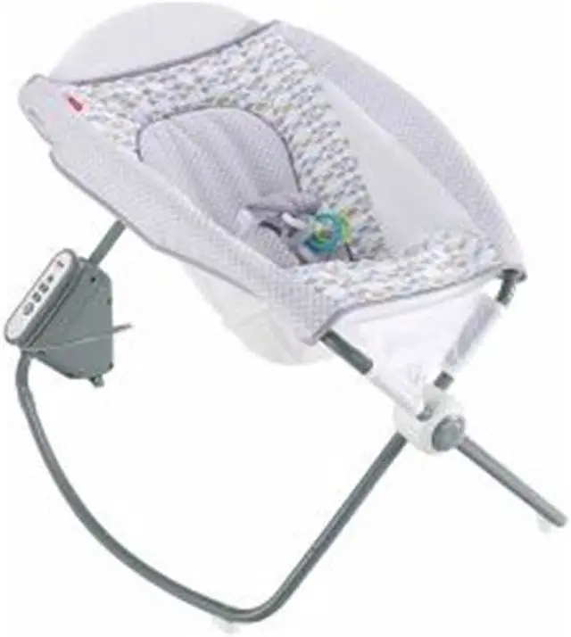 Alt view image 17 of 17 - Fisher-Price Newborn Auto Rock 'n Play Sleeper, Aqua Stone Fashion