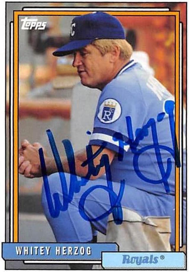 Whitey Herzog Memorabilia, Autographed Whitey Herzog Collectibles