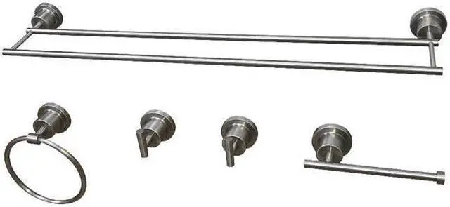 Main image of Kingston Brass BAH821330478SN 5 Piece Concord Bathroom Accessory Set, Brushed Nickel