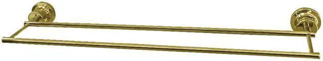 Main image of Kingston Brass BAH821330PB Concord 30 in. Double Towel Bar, Polished Brass
