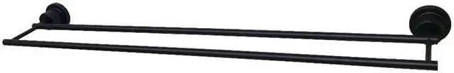 Main image of Kingston Brass BAH821330MB Concord 30 in. Double Towel Bar, Matte Black