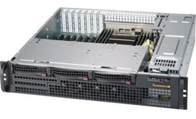 Alt view image 3 of 4 - Supermicro CSE-825MBTQC-R802LPB Sc825Mb 2U Rm Blk 800W Rps Atx Compact Sas3 Lp Cse