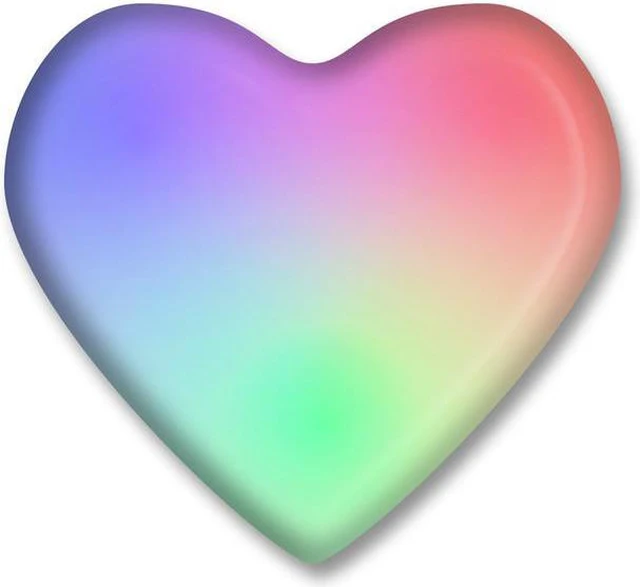 Main image of Blinkee 545000 Frosted Heart Flashing Body Light Lapel Pins