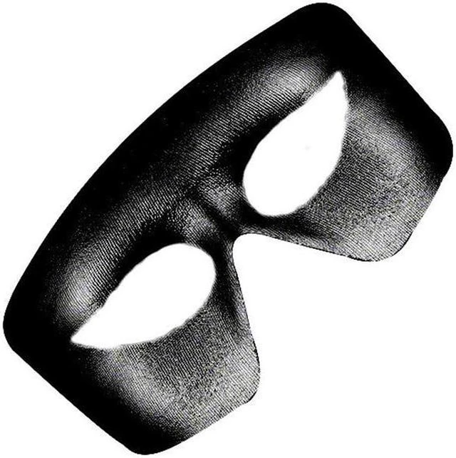 Main image of Blinkee MBLNLMMG Masquerade Black Non-Light Up Metallic Mask Mardi Gras