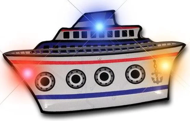 Main image of Blinkee 3575010 Cruise Ship Flashing Body Light Lapel Pins