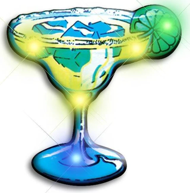 Main image of Blinkee 3280000 Margarita Flashing Body Light Lapel Pins