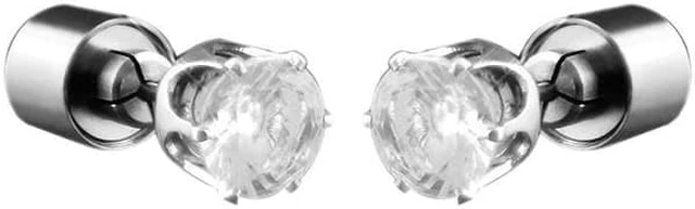 Main image of Blinkee 675030 LED Faux Diamond Pierced Earrings, White