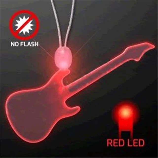 Main image of Blinkee 165132 LED Acrylic Red Guitar Necklace