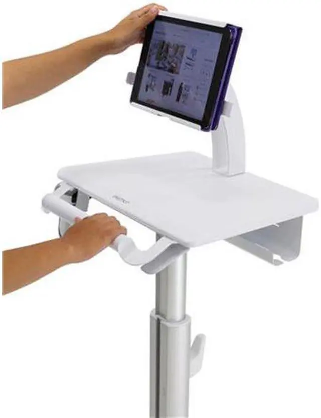 Main image of Ergotron - SV10-1400-0 - Ergotron StyleView Tablet Cart, SV10 - 24.50 lb Capacity - 4 Casters - 3 Caster Size - Metal,
