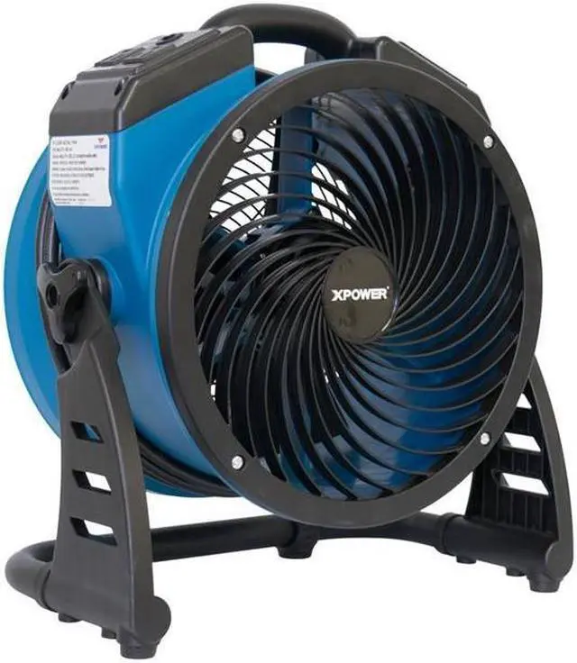 Alt view image 9 of 20 - XPower P-26AR .6-Amp 1,300-Cfm 4-Speed Industrial Axial Air Mover/Dryer