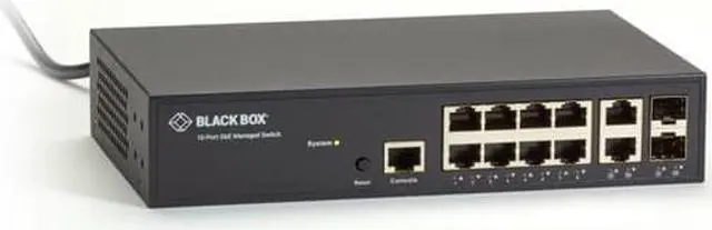 Alt view image 4 of 5 - Black Box LGB1110A L2+ Switch Delivers Management Simplicity, Lower Cost Of Ownership, Plus Fiber U