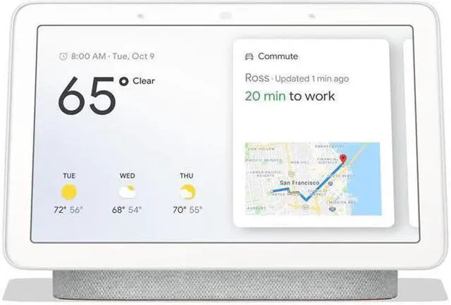 Alt view image 5 of 20 - Google Home Hub with Google Assistant Chalk