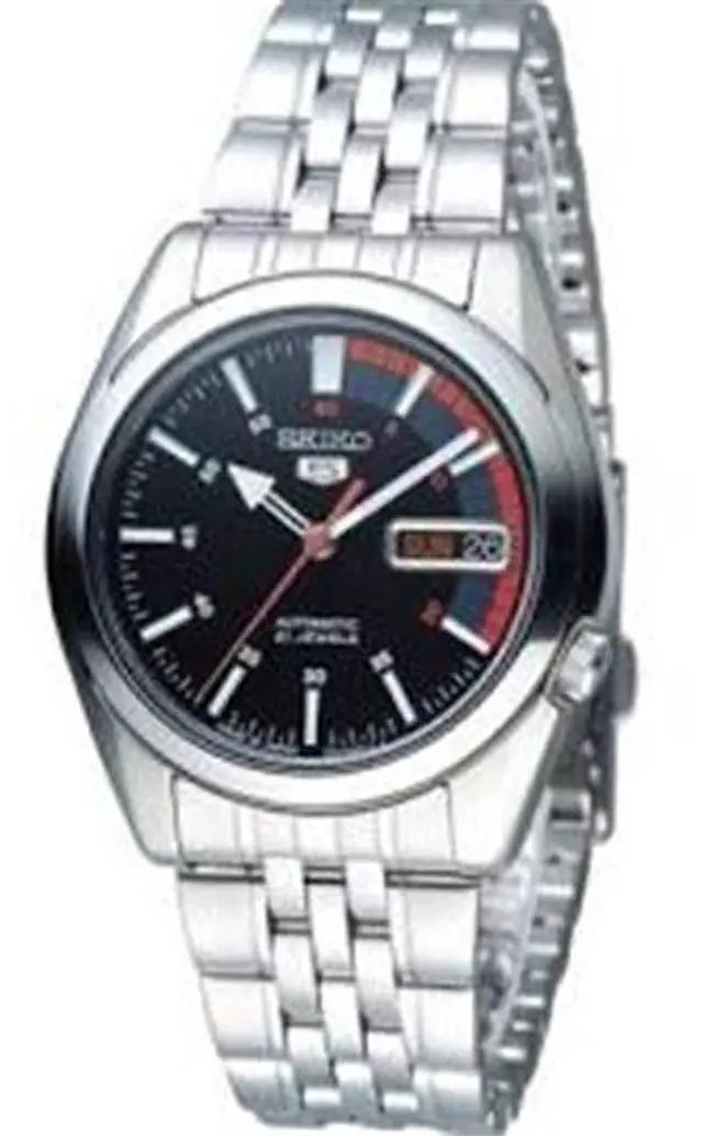 Alt view image 4 of 11 - Seiko	5 Black Watch SNK375J1