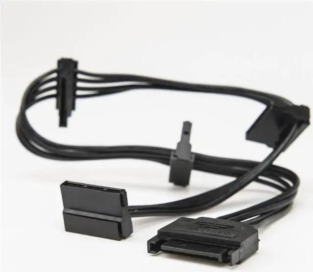 Alt view image 6 of 11 - Rocstor Splitter Cord - for Hard Drive, Solid State Drive, Optical Drive - Black