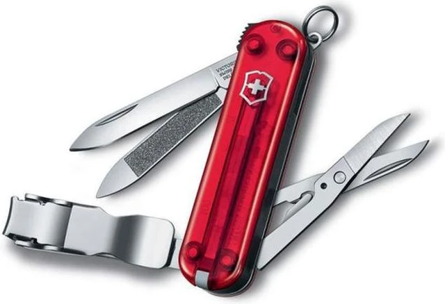 Alt view image 5 of 5 - Victorinox Swiss Army Nail Clip 580 Ruby Trans. 65mm