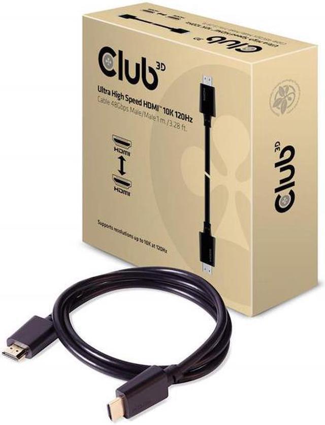 Alt view image 6 of 20 - Club 3D Ultra High Speed HDMI™ Cable 10K 120Hz 48Gbps M/M 1 m./3.28 ft.