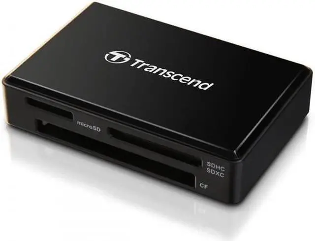 Alt view image 4 of 17 - Transcend RDF8 USB3.1 Gen 1 All-In-One Multi Card Reader Black