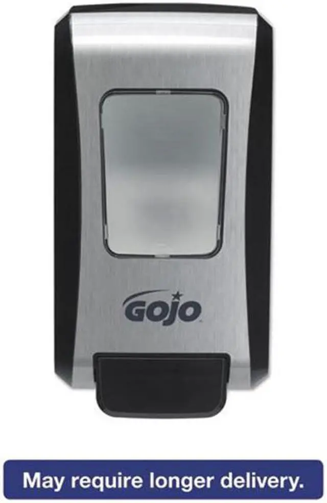 Alt view image 3 of 10 - GOJO 5271-06 FMX-20 2000mL Foam Soap Dispenser, Push-Style, Chrome/Black