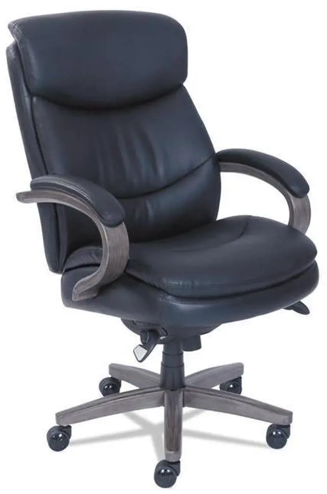Alt view image 2 of 9 - La-Z-Boy 48962A Woodbury High-Back Executive Chair, Black