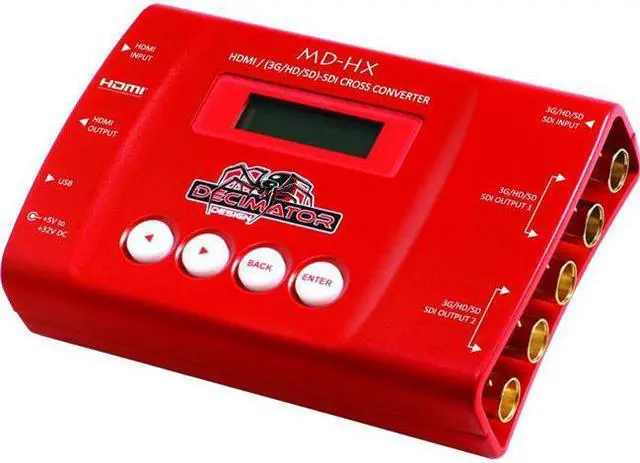 Alt view image 3 of 20 - Decimator DD-HX HDMI & SDI Cross Converter with Scaling & Frame Rate Conversion