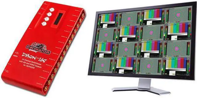 Alt view image 2 of 5 - Decimator DMON-16S 16-Channel Multi-Viewer with SDI & HDMI Outputs #DD-16S