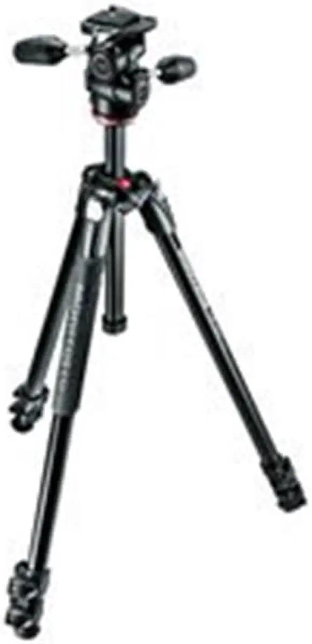 Alt view image 9 of 14 - Manfrotto 290 Xtra 3-Section Aluminum Tripod with 804 3-Way Pan and Tilt Head