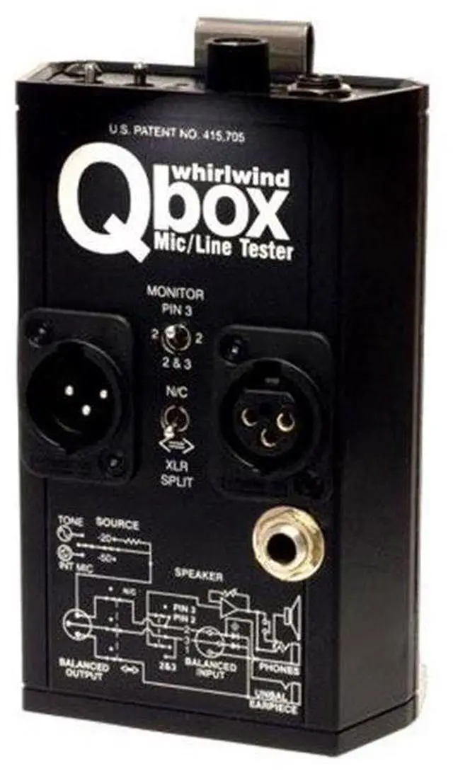 Alt view image 4 of 10 - Whirlwind Qbox REV 2 Mic and Line Tester