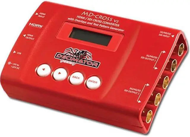 Alt view image 5 of 6 - Decimator MD-CROSS Miniature SDI/HDMI Cross Converter #DD-CROSS