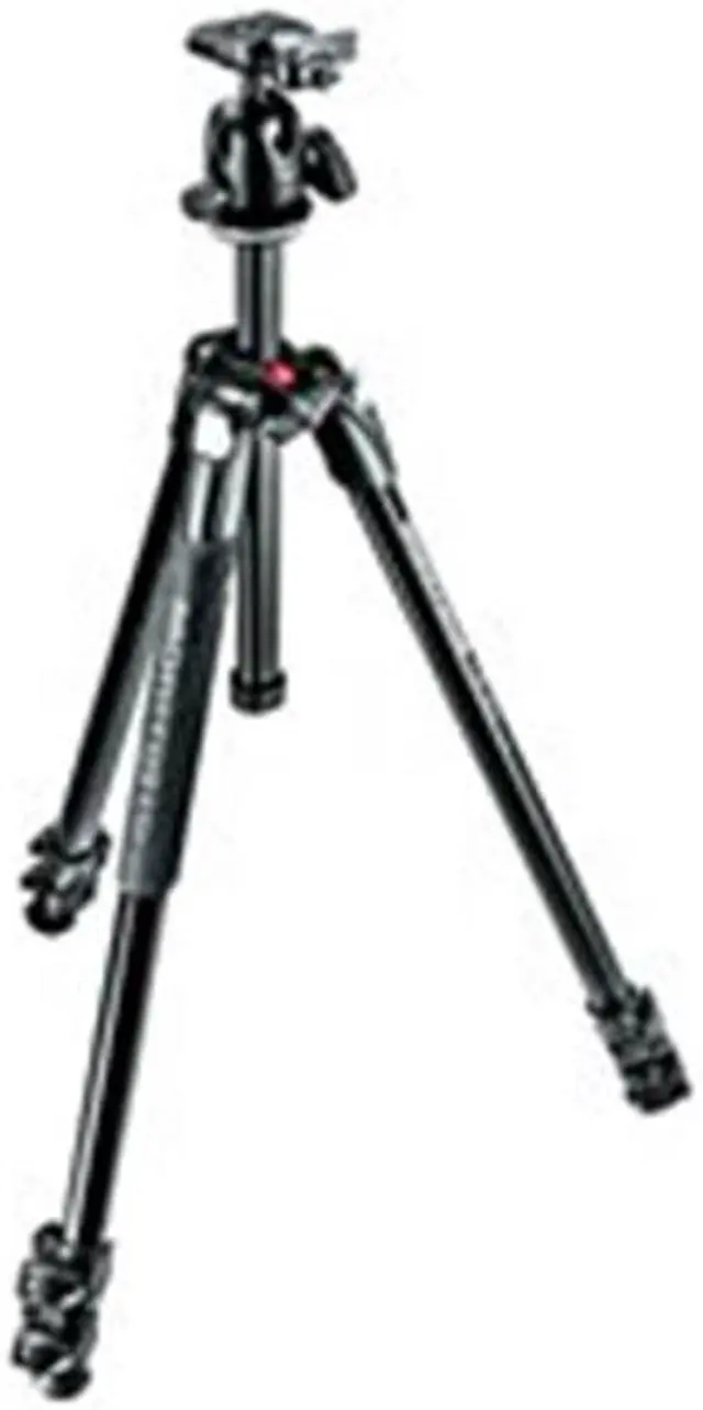Alt view image 9 of 15 - Manfrotto 290 Xtra 3-Section Aluminum Tripod with 496 Ball Head