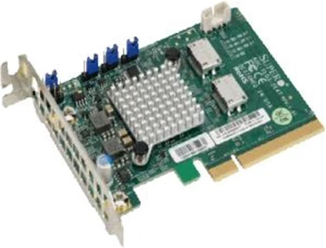 Retimer Slot Supermicro AOC-SLG3-4E4T-O Quad Port Oculink Retimer Nvme Ssd Add-On ...