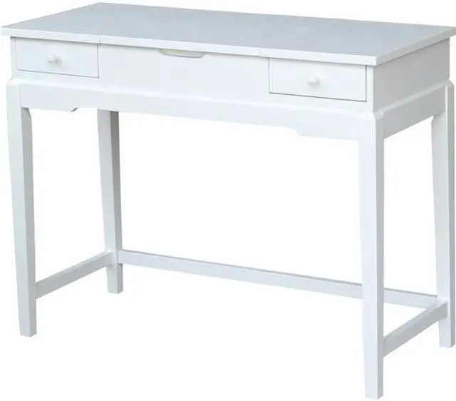 Main image of International Concepts DT08-2 31.5 x 40.2 x 17.1 in. Vanity Table, Snow White