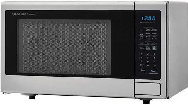 Main image of Sharp SMC1442CS 1.4 cu. ft. 1000W Carousel Countertop Microwave Oven, Stainless Steel