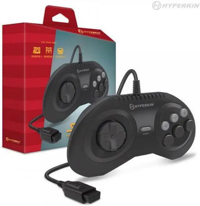 Main image of Hyperkin M07377 10 ft. Squire Premium Controller for Genesis & Megaretron HD - Black