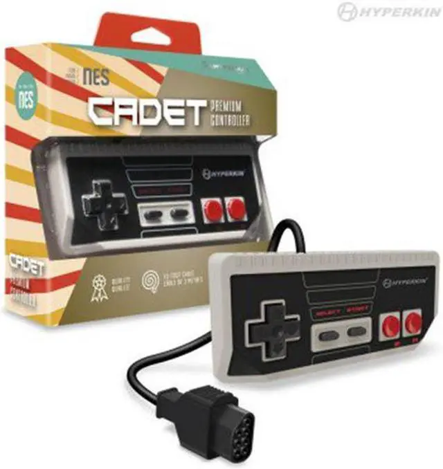 Alt view image 5 of 5 - Hyperkin Cadet Premium Controller for NES Consoles, 10' Cable Length, Gray (M07246)