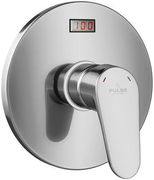 Alt view image 3 of 11 - PULSE ShowerSpas LED Tru-Temp Pressure Balance 1/2" Rough-In Valve with Chrome Trim Kit