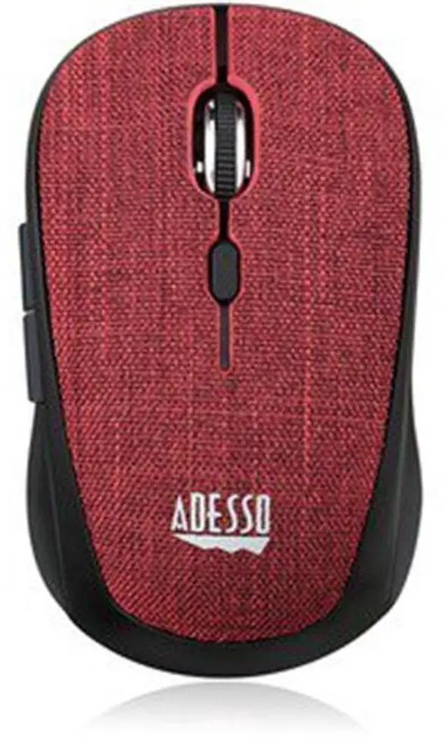 Alt view image 9 of 17 - Adesso iMouse S80R Mini Wireless 5-Button Fabic Mouse Red
