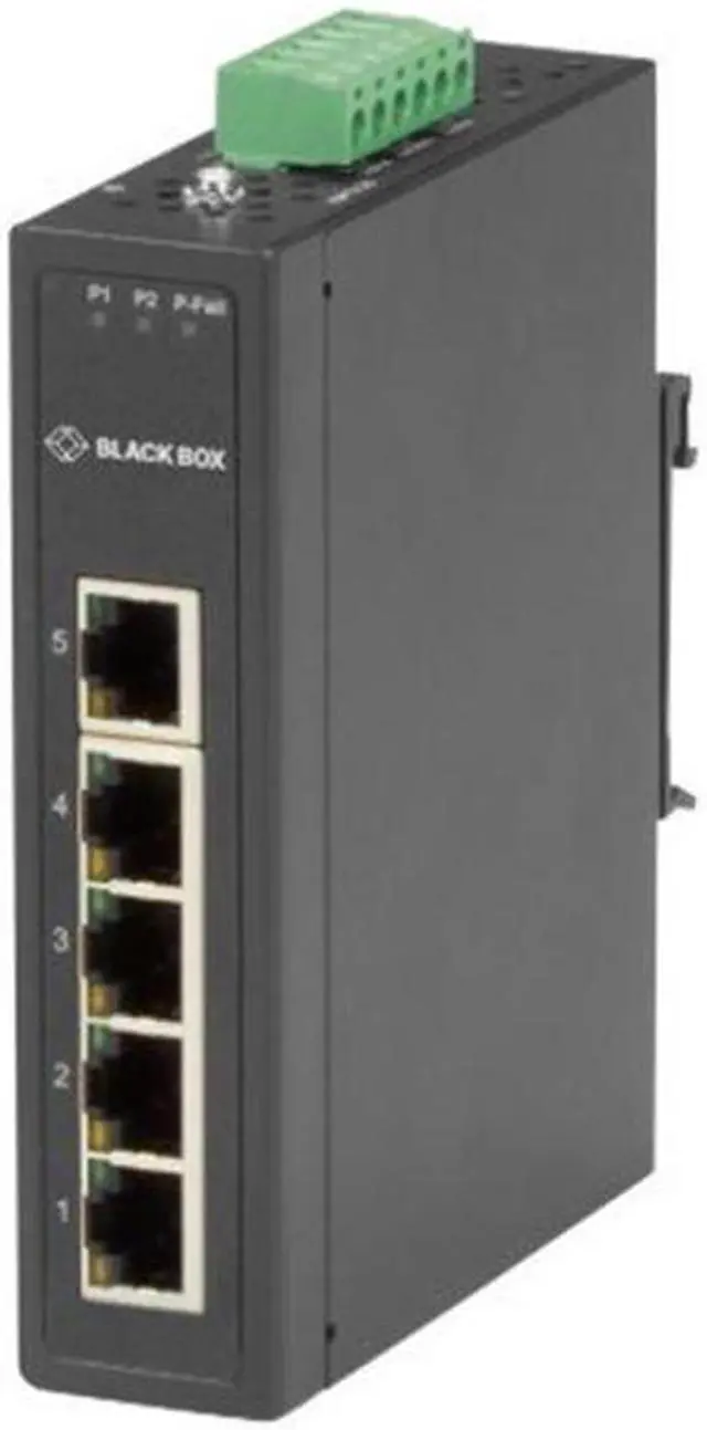 Alt view image 4 of 9 - BLACK BOX NETWORK SERVICES - INDUSTRIAL 10/100-MBPS ETHERNET SWITCH-UNMANAGED, EXTREME TEMPERATURE, 5-PORT