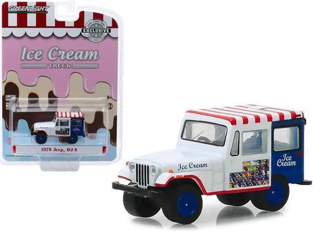 Main image of 1975 Jeep DJ-5 Ice Cream Truck "Hobby Exclusive" 1/64 Diecast Model Car by Greenlight