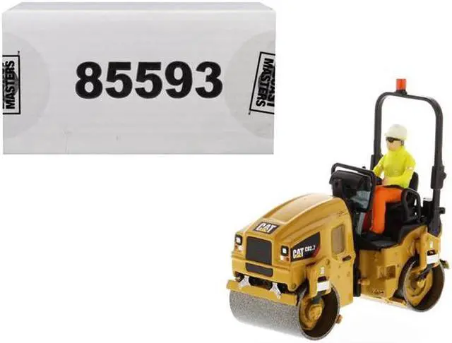 Main image of CAT Caterpillar CB-2.7 Utility Compactor with Operator "High Line Series" 1/50 Diecast Model by Diecast Masters