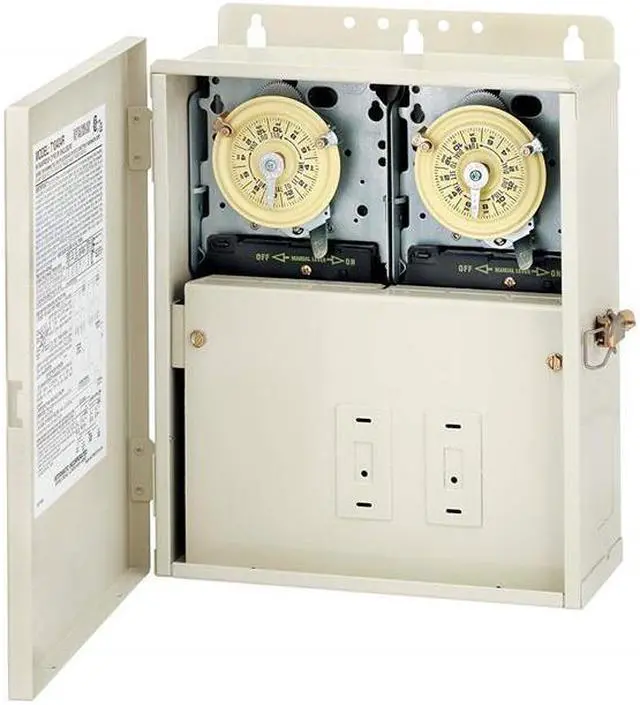 Alt view image 4 of 7 - INTERMATIC T10404R Electromechanical Timer,Swim Pool