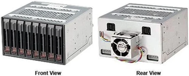 Alt view image 4 of 4 - SuperMicro CSE-M28SACB Black Mobile Rack