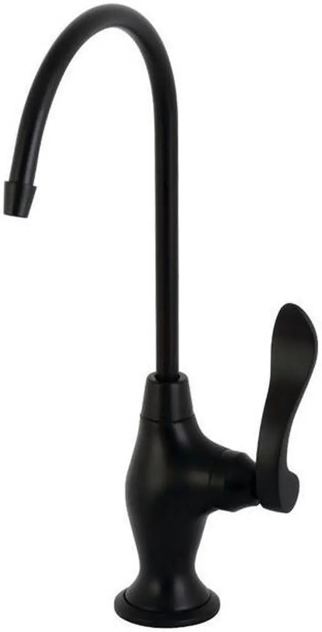 Main image of Kingston Brass KS3190NFL NuWave French Single Handle Water Filtration Faucet, Matte Black