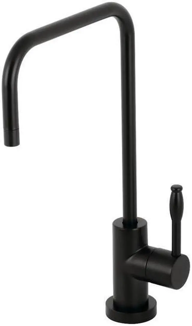 Main image of Kingston Brass KS6190NKL Nustudio Single-Handle Cold Water Filtration Faucet, Matte Black