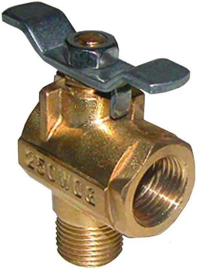 Main image of GROCO 1/2" NPT 90° Bronze Fuel Valve