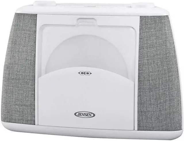 Main image of Jensen CD-565 Portable Bluetooth CD Music System, Gray & White